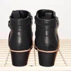 Giày boot nữ Lifestride gót 5cm size 37-38 màu đen mới 1025815