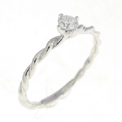 Nhẫn kim cương K18WG 0.10CT