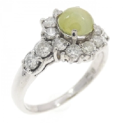 Nhẫn PT900 Chrysoberyl Cat's Eye 0.97CT - Hàng hiệu Chính hãng