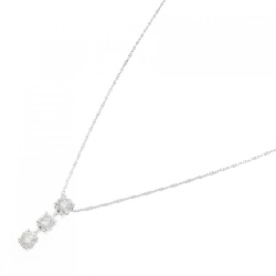 K18WG Dây chuyền kim cương ba viên 0.60CT - Hàng hiệu Chính hãng 860742