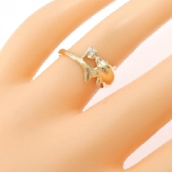 Nhẫn kim cương K18YG Dolphin 0.04CT - Hàng hiệu Authentic 852236