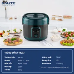 ✨ KL-618: Nồi cơm đẹp – bền – nấu ngon mọi bữa ăn 💛 714227