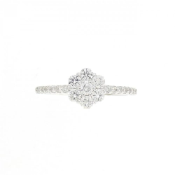 Nhẫn kim cương hoa K18WG 0.50CT 671441
