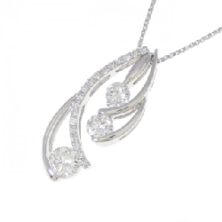 K18WG 2WAY Dây chuyền kim cương 1.00CT - Hàng hiệu Authentic 856996