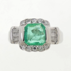 Nhẫn Emerald PT900 1.61CT - Hàng hiệu Chính hãng 848697