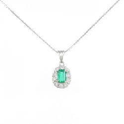 Dây chuyền ngọc lục bảo PT900/PT850 0.44CT - Hàng hiệu Authentic