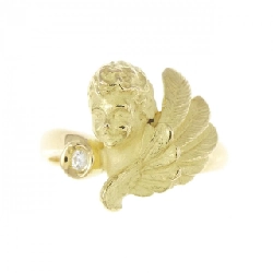 Nhẫn kim cương K18YG 0.02CT 671181