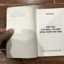 Thử xét Văn hoá, văn học bằng ngôn ngữ học - Phan Ngọc (6) 761148