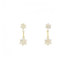 Bông tai kim cương K18YG hình hoa 1.00CT - Hàng hiệu Chính hãng