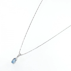 Dây chuyền aquamarine PT900/PT850 0.43CT - Hàng hiệu Authentic 855611