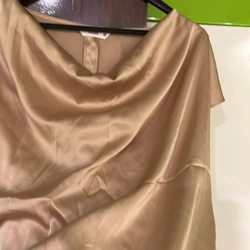 Set đầm lụa áo cổ đổ chân váy xếp ly Toson fashion  508049