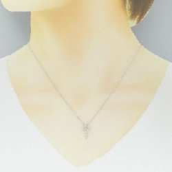 K18WG Dây chuyền kim cương chéo 0.16CT - Hàng hiệu Authentic 861494