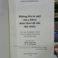 Những tên ác quỷ của y khoa dưới thời đệ nhị thế chiến - C. Bernadac 711938