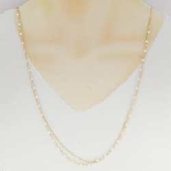 K18YG 2WAY Ngọc trai nước ngọt Dây chuyền - Hàng hiệu Chính hãng 847660