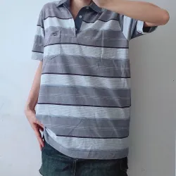 Áo phông cổ bẻ polo unisex 2hand Nhật 1036789