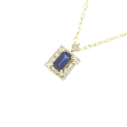 K18YG Sapphire Necklace 0.13CT - Hàng hiệu Authentic 861327