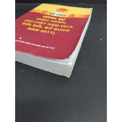 Bộ luật hình sự (hiện hành) (bộ luật năm 2015, sửa đổi, bổ sung năm 2017) mới 80% ố nhẹ bẩn gấp rách bài nhẹ 2022 HCM2811 GIÁO TRÌNH, CHUYÊN MÔN 918658