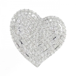 Nhẫn kim cương hình trái tim K18WG 2.00CT - Hàng hiệu Authentic 850912