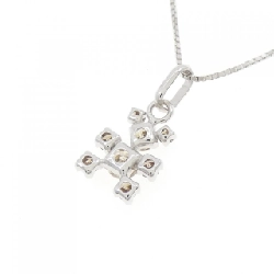 K18WG Dây chuyền kim cương - Hàng hiệu Authentic 861070