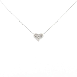 K18WG/750WG Dây chuyền kim cương hình trái tim 0.20CT - Hàng hiệu Chính hãng