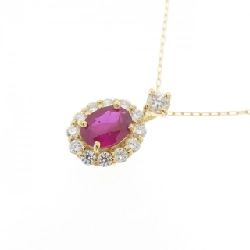 Dây chuyền ruby K18YG 0.29CT - Hàng hiệu chính hãng 862414