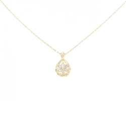 K18YG Hoa Hồng Kim Cương Dây Chuyền 0.2CT - Hàng hiệu Chính Hãng