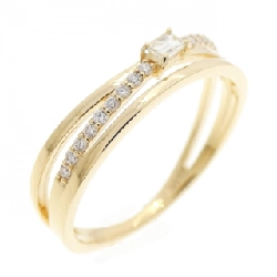 【Sản phẩm mới】Nhẫn kim cương K18YG 0.15CT