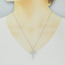 K18WG Dây chuyền kim cương hình chữ thập 1.00CT - Hàng hiệu Chính hãng 861339