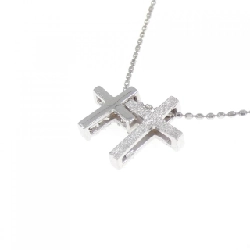 K18WG Dây chuyền kim cương chéo 0.05CT - Hàng hiệu Chính hãng 863406