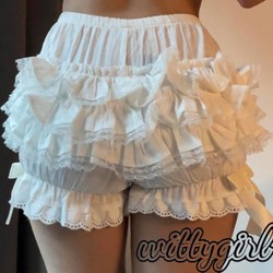 Quần đùi ren nơ trắng tiểu thư công chúa ulzzang freesize 80080