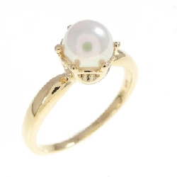 Nhẫn ngọc trai Akoya K18YG 5.8mm - Hàng hiệu Chính hãng