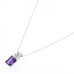 K18WG Đá Amethyst Dây Chuyền 3.72CT - Hàng hiệu Chính hãng 863173