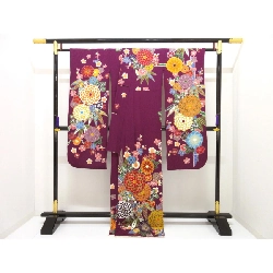 Áo kimono tay dài với thêu chế tác Yūzen - Hàng hiệu Authentic 878143