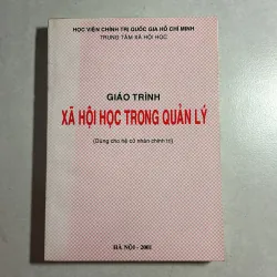 Giáo trình xã hội học trong quản lý 800314