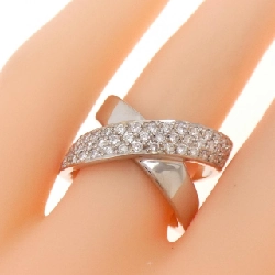 Nhẫn kim cương Pavé K18WG 0.46CT 670457