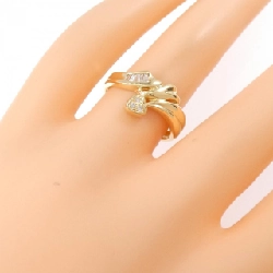 Nhẫn kim cương hình trái tim K18YG 0.11CT 670218