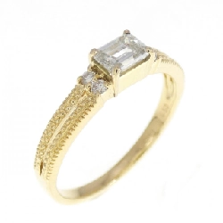 Nhẫn kim cương K18YG 0.373CT