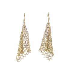 K18YG Bông tai - Hàng hiệu Authentic