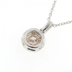 Dây chuyền kim cương hồng PT900/K18PG/PT850 0.139CT - Hàng hiệu Authentic 859018