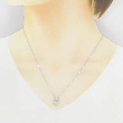 K18WG Pave Heart Diamond Necklace 0.25CT - Hàng hiệu Authentic 859919