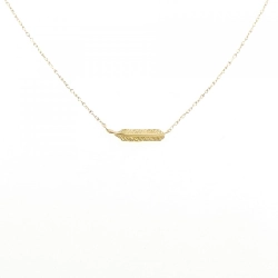 K18YG Dây chuyền lông vũ - Hàng hiệu Authentic