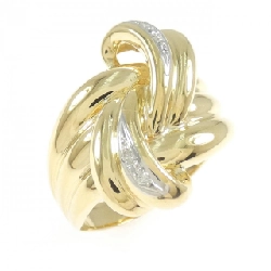 Nhẫn kim cương K18YG/PT900 0.04CT - Hàng hiệu Chính hãng