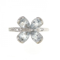 Nhẫn Aquamarine K18WG Hoa 1.32CT 671083