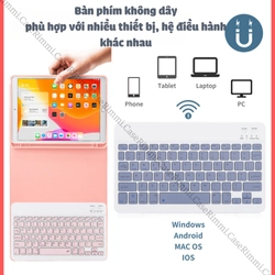 Bao da IPAD Gen 6/7/8/9 - màu đen có khe đựng bút 387355