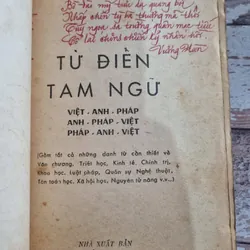 Từ điển tam ngữ  620 trang - VIÊT ANH PHAP PHÁP ANH VIÊT ANH PHÁP VIỆT 722408