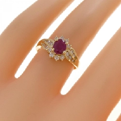 Nhẫn Ruby 750YG - Hàng hiệu Authentic 850878