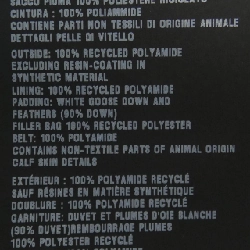 Áo khoác lông vũ PRADA logo hình tam giác 29Y955 S212 1WQ8 632811