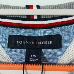 Áo sweater Tommy Hilfiger thêu chữ & logo màu xám 719765