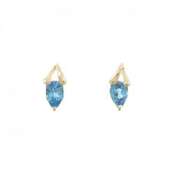 K18YG Blue Topaz Bông tai - Hàng hiệu Chính hãng