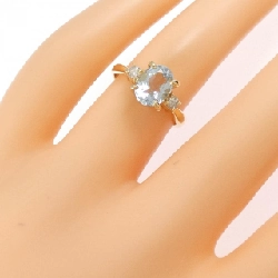 Nhẫn Aquamarine K18YG 1.22CT - Hàng hiệu Chính hãng 853503